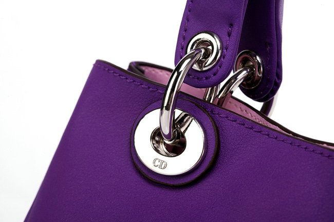 mini Christian Dior diorissimo nappa leather bag 0902 purple